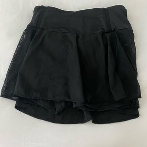 Black tennis skirt